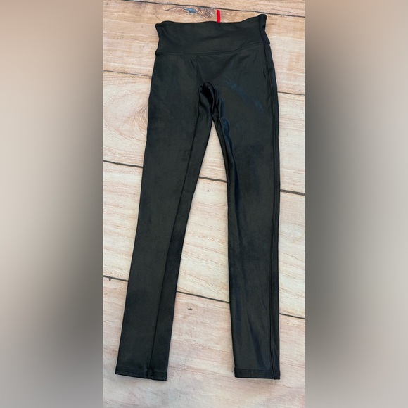 SPANX Pants - Spanx Size S Faux Leather Leggings for Women - Black